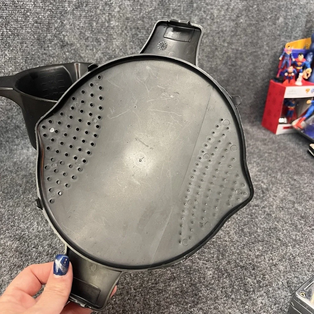 Pampered Chef Black Micro Cooker Large Microwave Steamer Strainer 2 Quart 2778